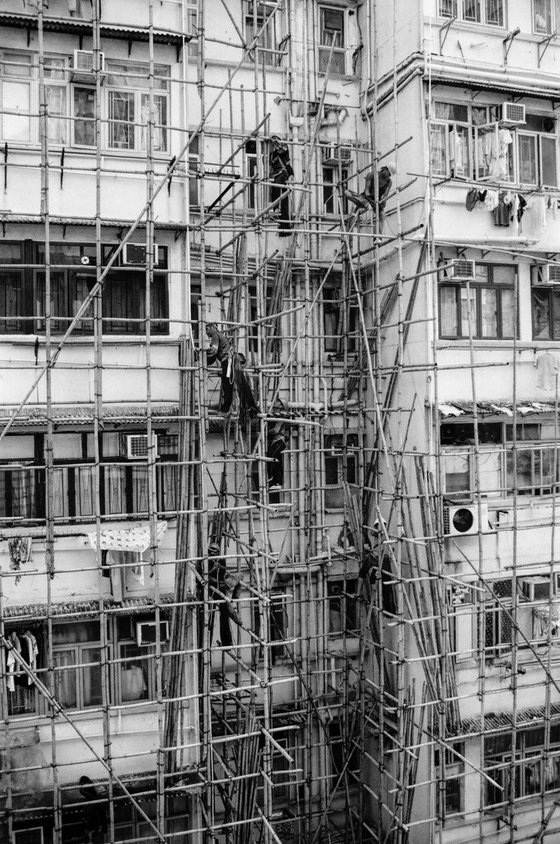 Building a Bamboo Scaffolding II - Signed Limited Edition 2/25