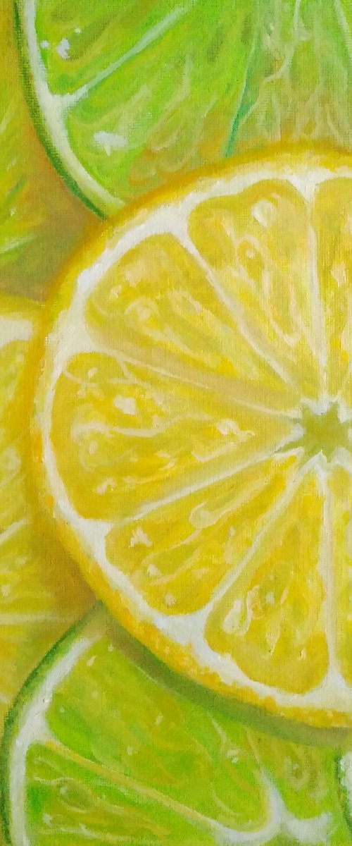 Lemon and lime slices by Yulia Berseneva