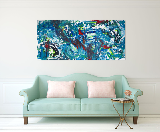 Deep sea, 200x90 cm