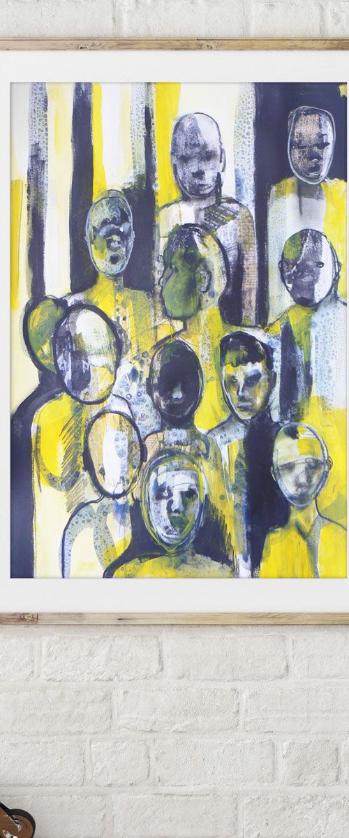 Study of a crowd #4 by Carolynne Coulson