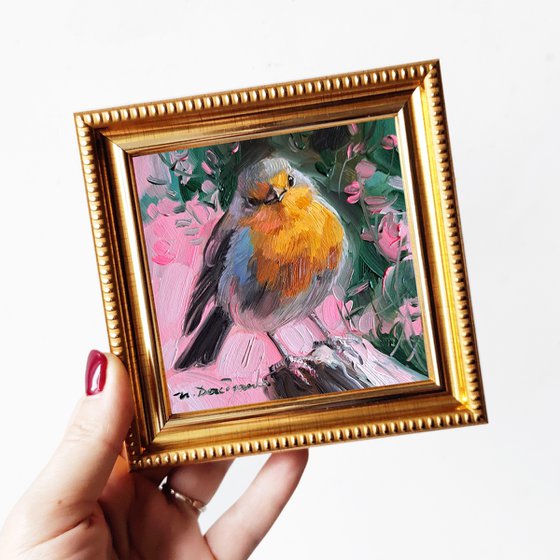 Robin bird painting