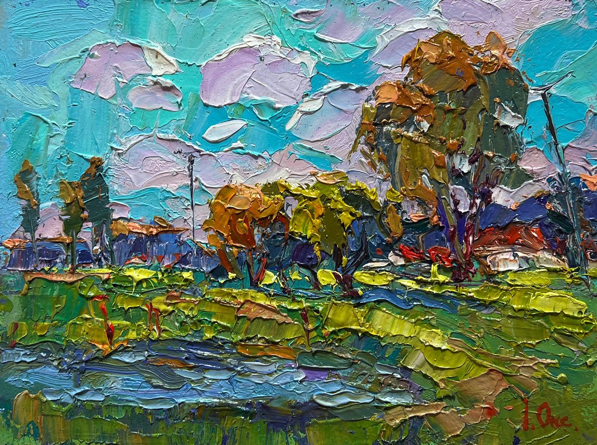 Near The Village Lake By Kalenyuk Alex, 8 X 6, Artwork For Sale On Artfinder