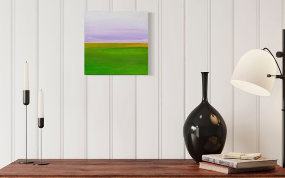 A Tranquil Landscape: Lavender Skies