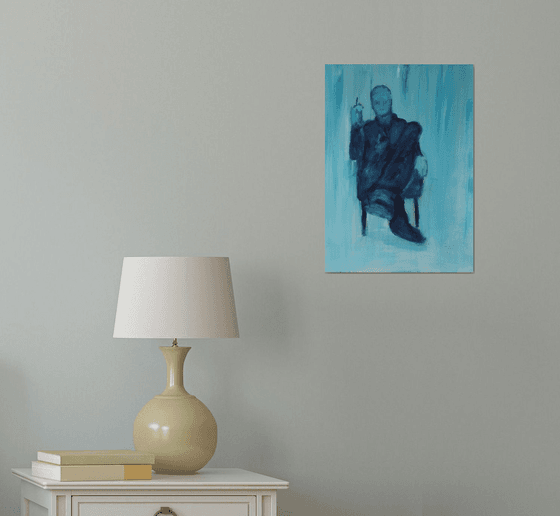 Lounging figure