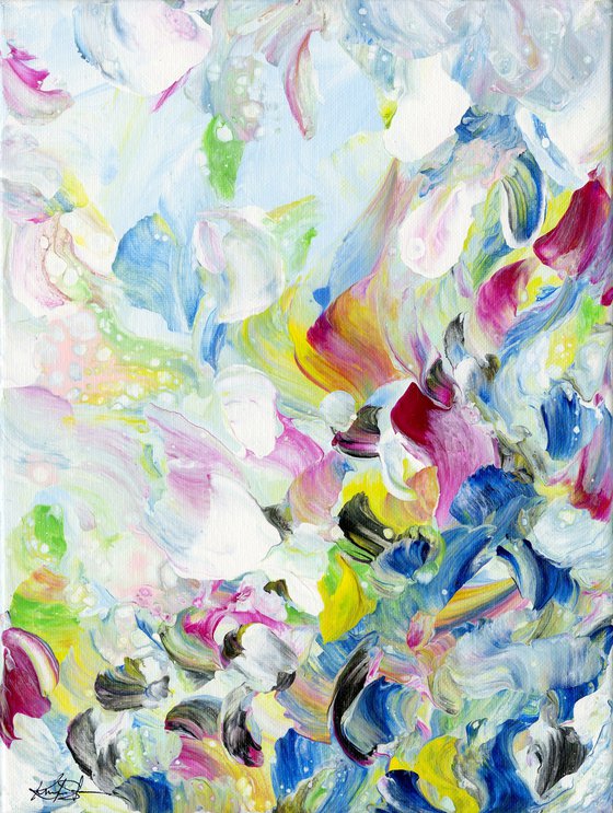 Floral Fall 39 - Abstract Floral Painting  by Kathy Morton Stanion