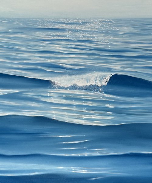 Big Ocean Energy, large surf coastal seascape by Alanah Jarvis