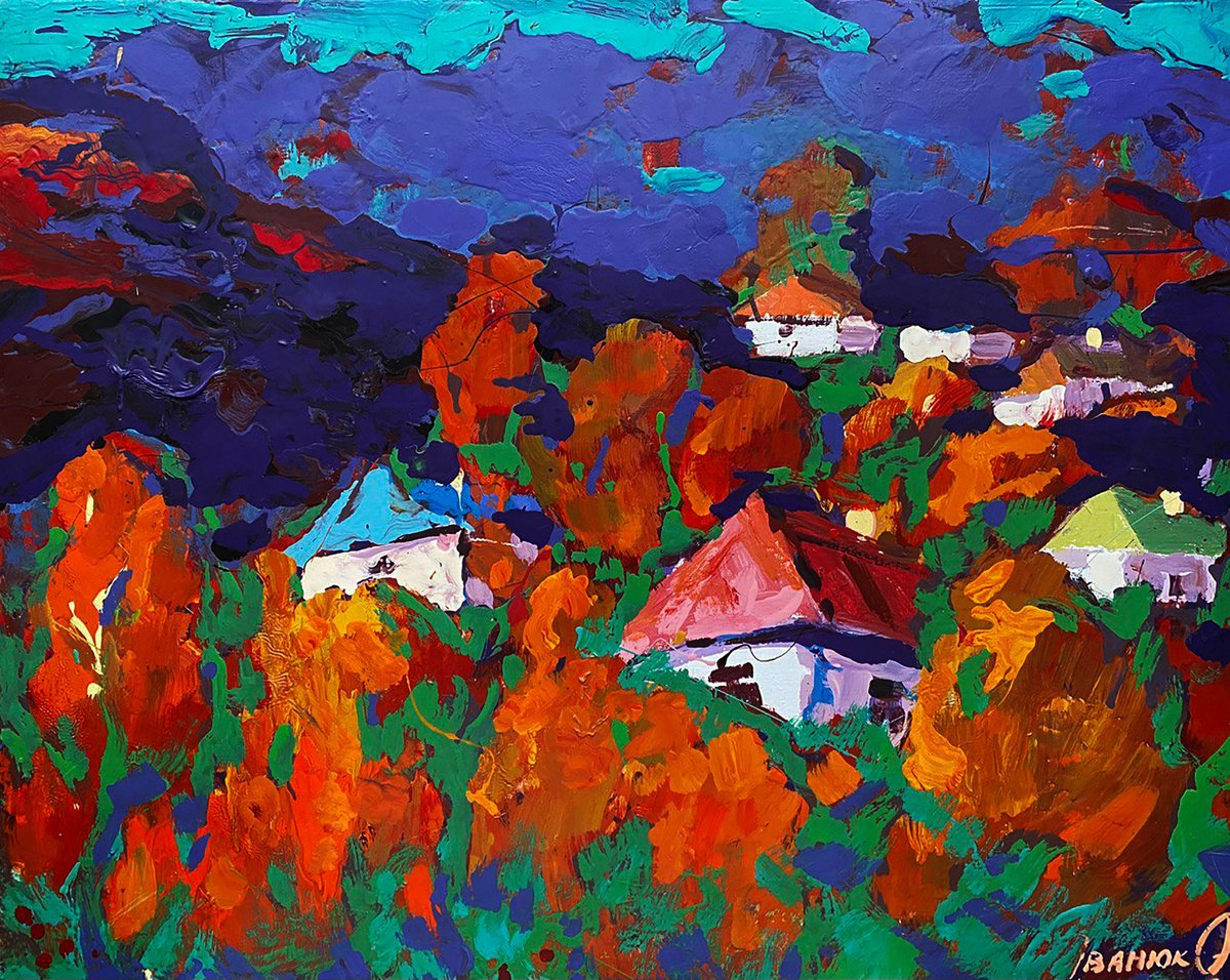 Autumn Is Crimson By Kalenyuk Alex, 39 X 31, Artwork For Sale On Artfinder