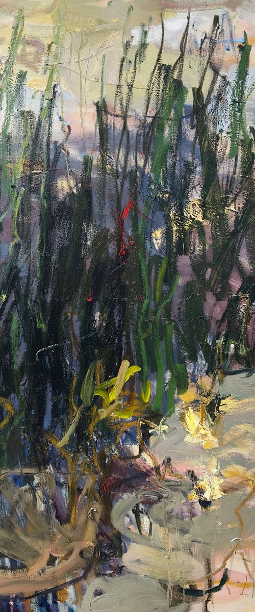 At the pond's edge. by Lilia Orlova-Holmes