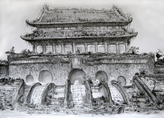 I love Beijing Tian'anmen-contemporary art from China By Mangzi Tian