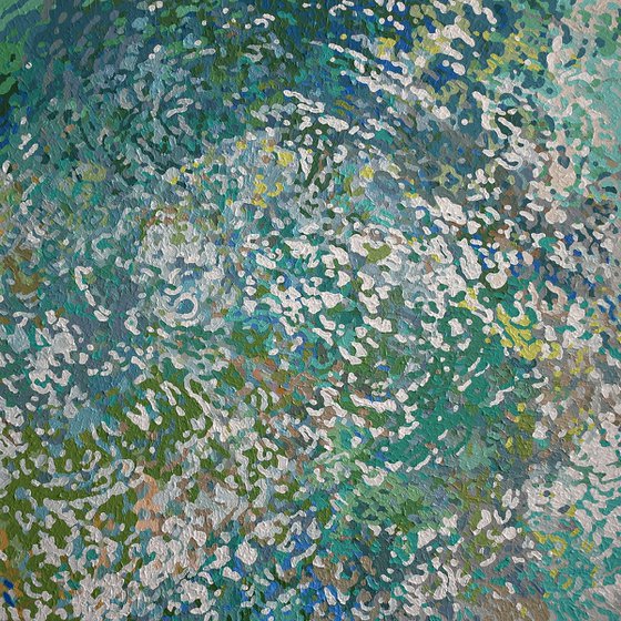 Washed Sand, 42 x 42"