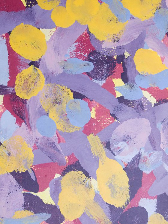 Spotty Pop Painting - 110 x 80 cm - 04