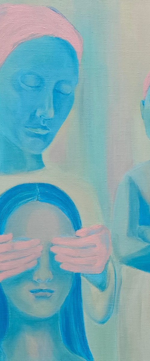 My hopes and my illusions, woman portrait by Ksenia June