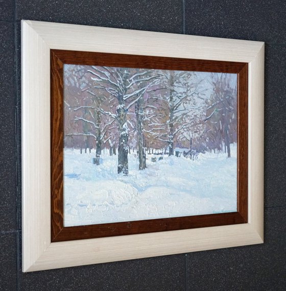 Boulevard in winter