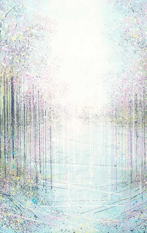 Blossom Trees By The Lake by Marc Todd