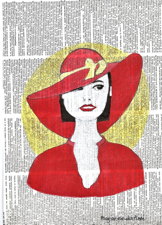 Lady in Red Hat