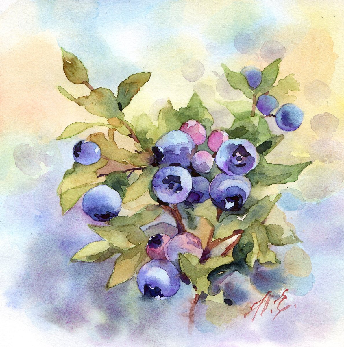 Blueberries will ripen soon by Yulia Evsyukova