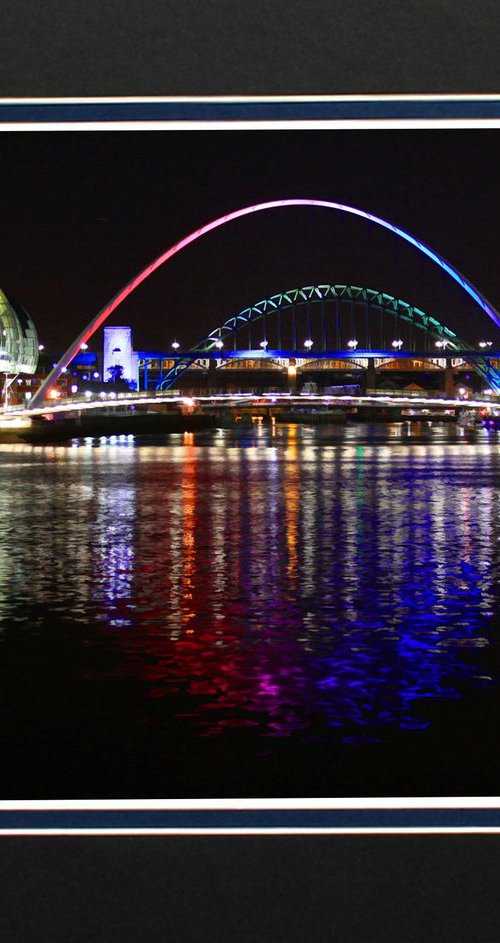 Three Tyne Bridges Newcastle by Robin Clarke