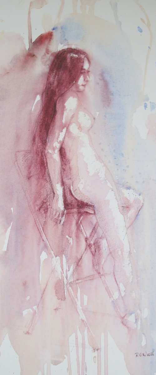 Seated female nude by Rory O’Neill