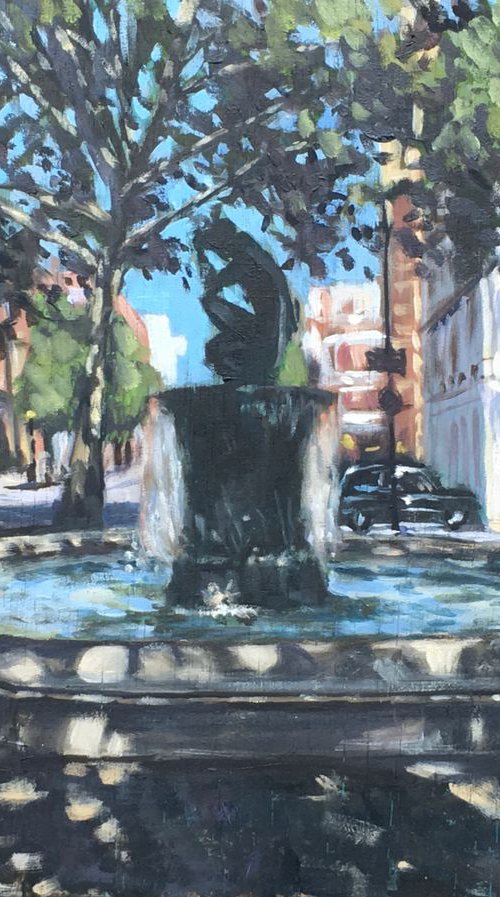 Venus Fountain, Sloane Square, London by Louise Gillard
