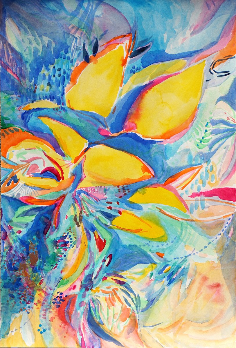 Yellow Flower Buds by Carolin Goedeke