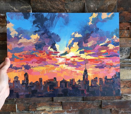 "Sunset in New York"