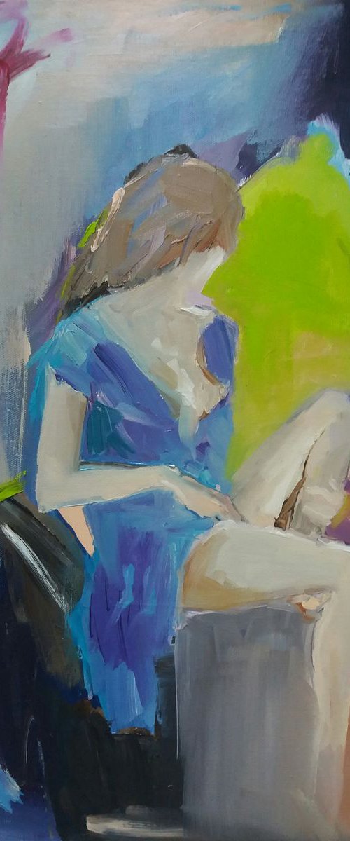 "The blue bathcoat" by Oxana Raduga