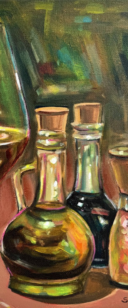 White Wine and Olive Oil by Victoria Sukhasyan