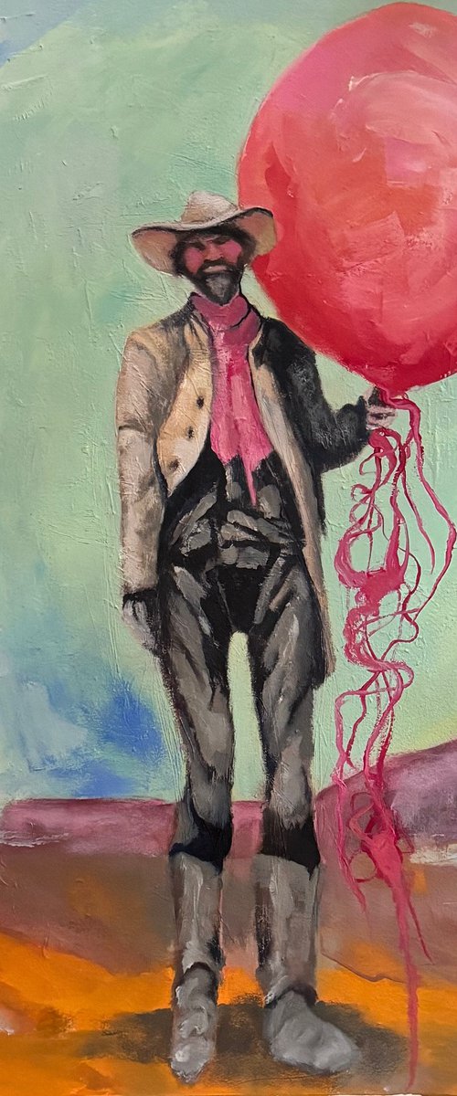 Cowboy Balloon by Lola Jovan