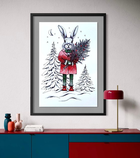 CHRISTMAS GENTLEMAN BUNNY