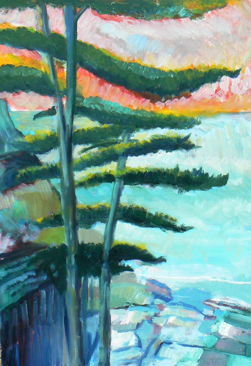 Between the trees 1 by Paul McKee