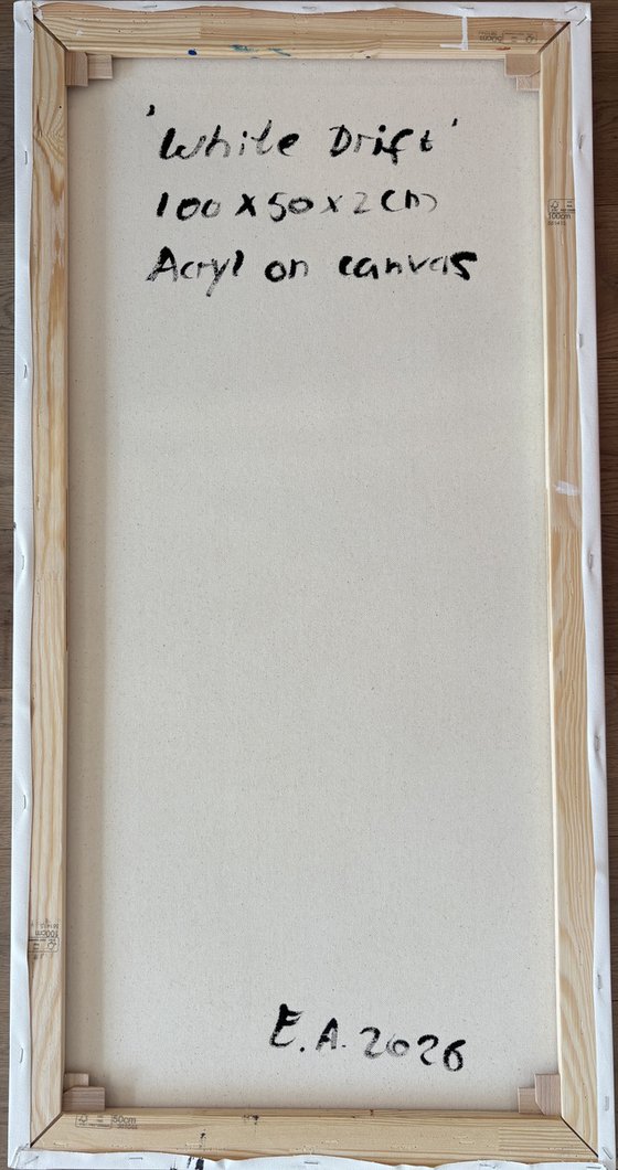 White Drift 50x100x2 cm
