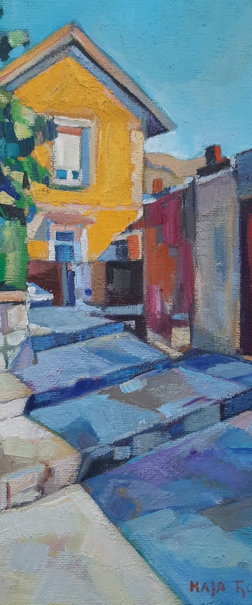 Yellow house by Maja Đokić Mihajlović