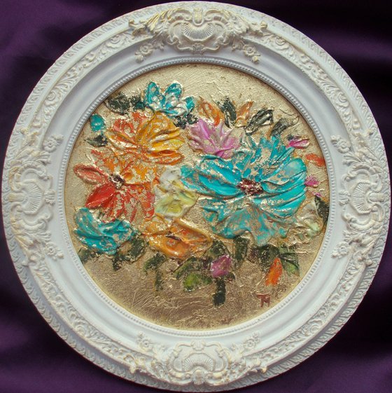 "Gold of Summer", flower art