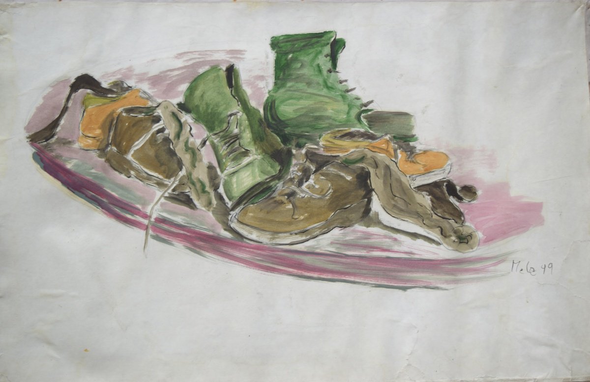 Oil Painting , Scarpe 2 By Antonio Mele, 35 X 22, Artwork For Sale On Artfinder