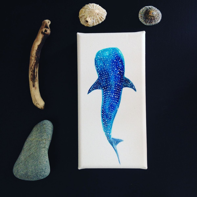 Whale Shark Acrylic Painting Artfinder
