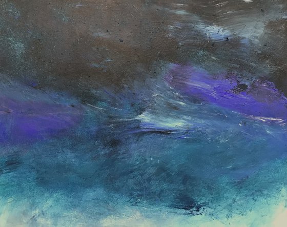 Silent Overtones - original acrylic abstract painting 20 x 30"