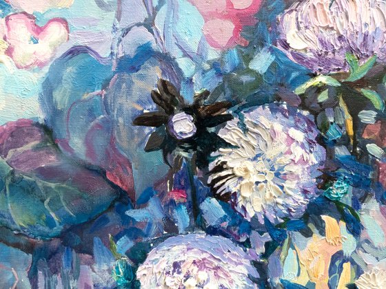 Asters. Autumn Flight