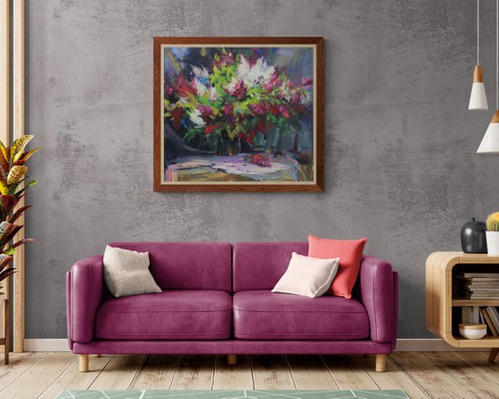 Still life with Lilac in vase