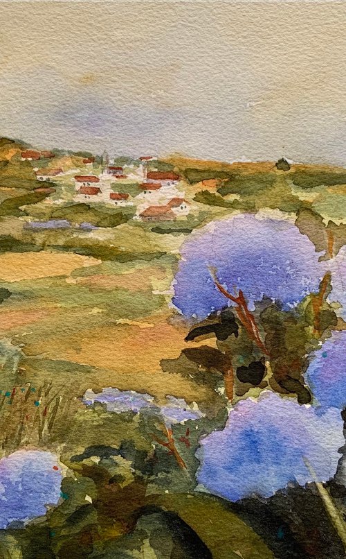 Azores in blue by Shelly Du
