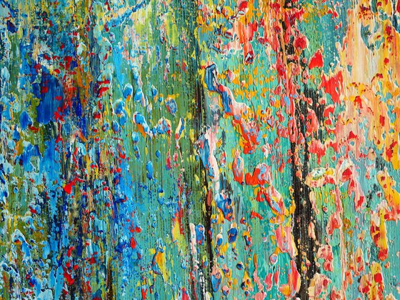 65x80 cm Abstract Painting Original Canvas Art Colorful painting