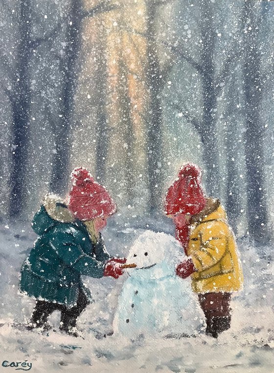 Children in the snow