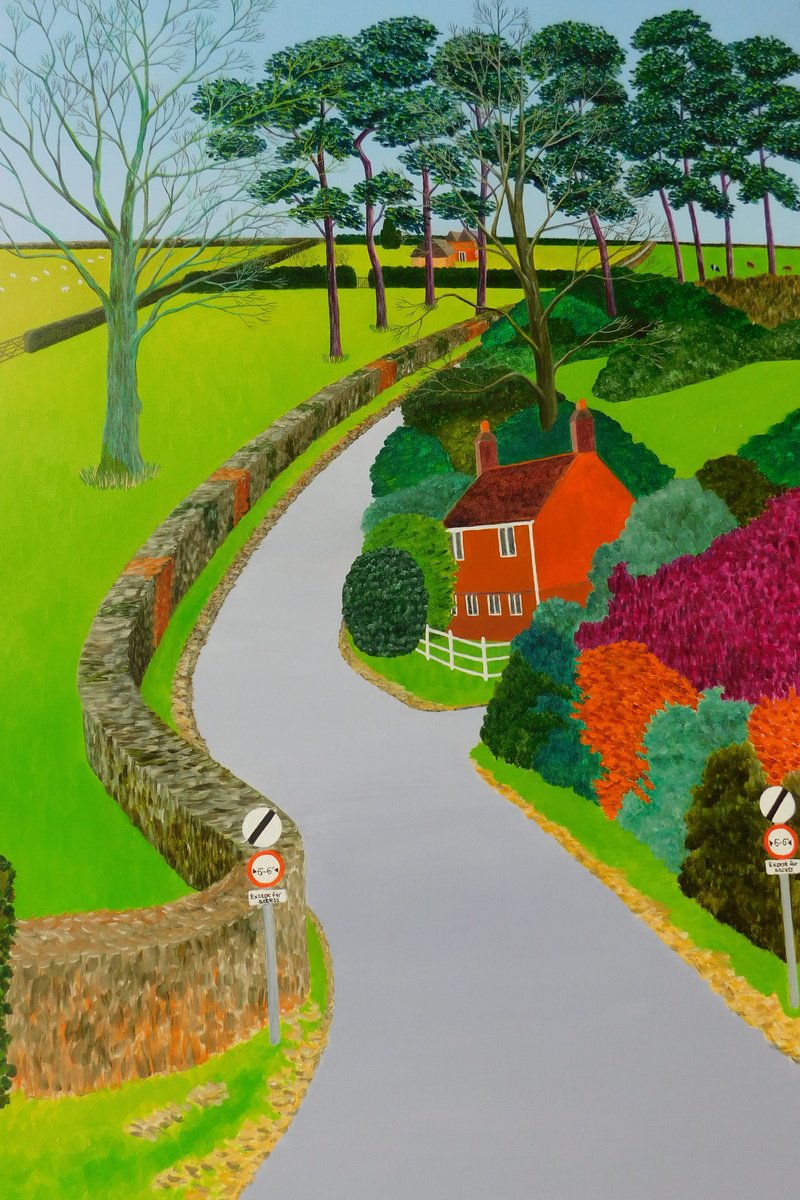 Photorealistic Oil Painting , The Other Way Home By Ruth Cowell, 24 X 36, Artwork For Sale On Artfinder