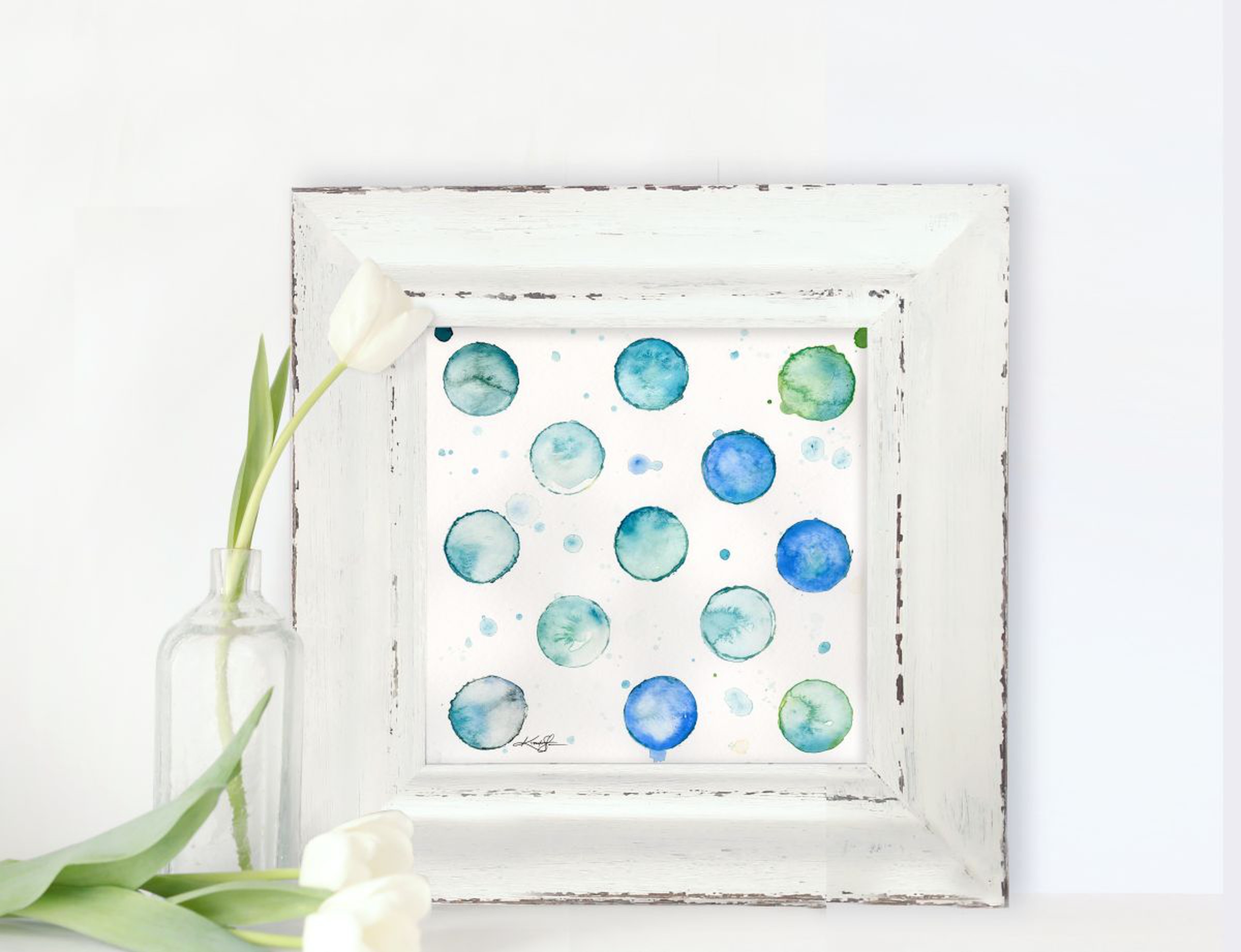 Circle Joy 1 Serene Abstract Watercolor Painti Artfinder