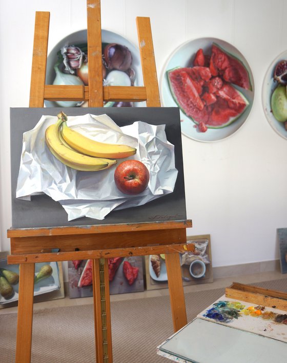 Still life with bananas