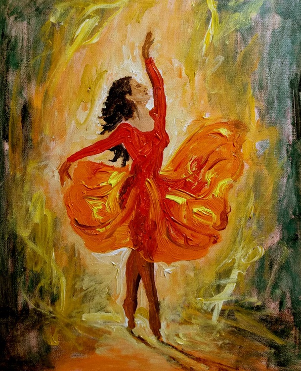 Dancing Acrylic Painting By Vishalandra Dakur Artfinder