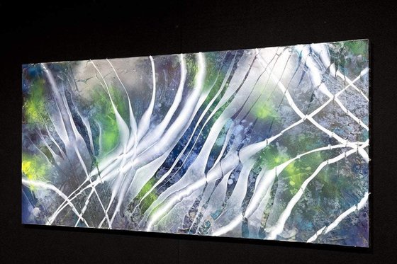 Original Painting - Resin art on large canvas - wall art - Nascent
