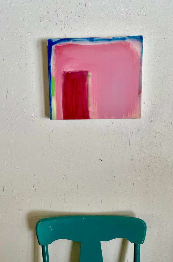 Pink House with Dark Pink Door, 2025