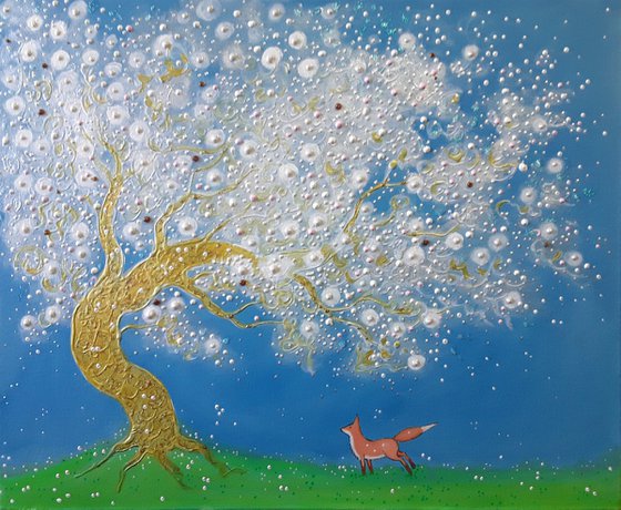 The Old Blossom Tree and the Fox