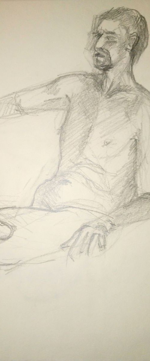 Sketch of Human body. Man 15 by Mag Verkhovets