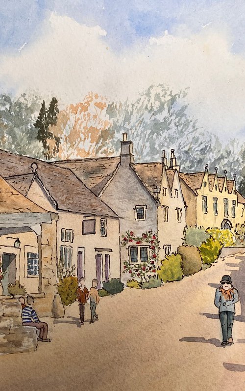 Market Cross, Castle Combe by JANE DENTON